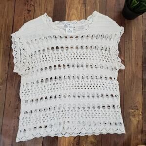 iDaisy | Soft Crochet Lace Open Knit Bikini Coverup Top